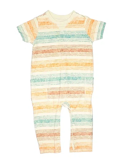 Pre-owned Tea Kids' Short Sleeve Onesie In White