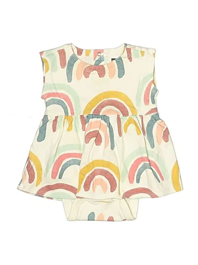 Pre-owned Tea Babies' Short Sleeve Outfit In White