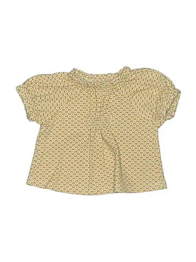 Pre-owned Tea Babies' Short Sleeve Polo Shirt In Yellow