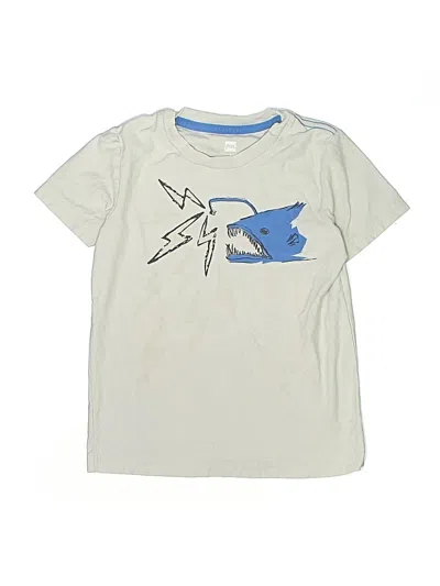 Pre-owned Tea Kids' Short Sleeve T-shirt In White