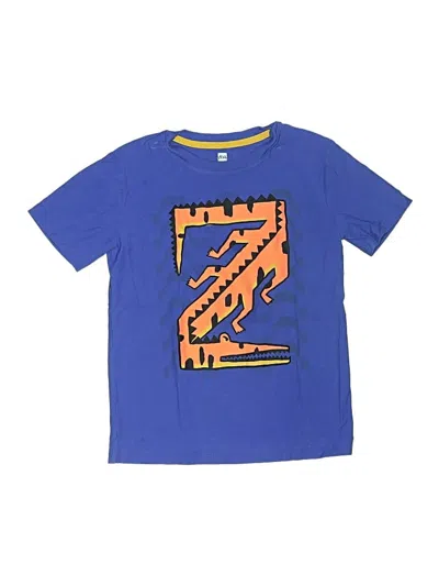 Pre-owned Tea Kids' Short Sleeve T-shirt In Blue
