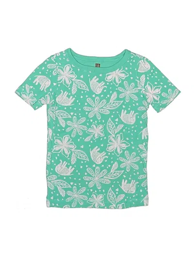 Pre-owned Tea Kids' Short Sleeve T-shirt In Green