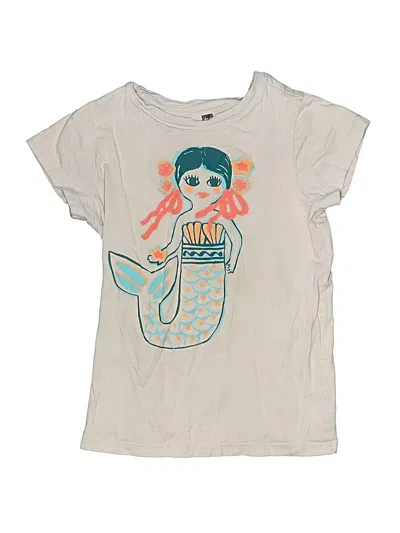 Pre-owned Tea Kids' Short Sleeve T-shirt In Ivory