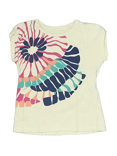 Pre-owned Tea Kids' Short Sleeve T-shirt In Ivory