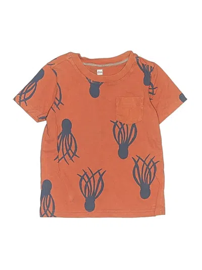 Pre-owned Tea Kids' Short Sleeve T-shirt In Orange