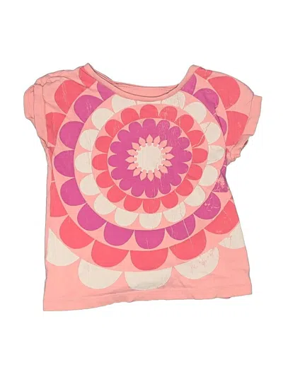 Pre-owned Tea Kids' Short Sleeve T-shirt In Pink