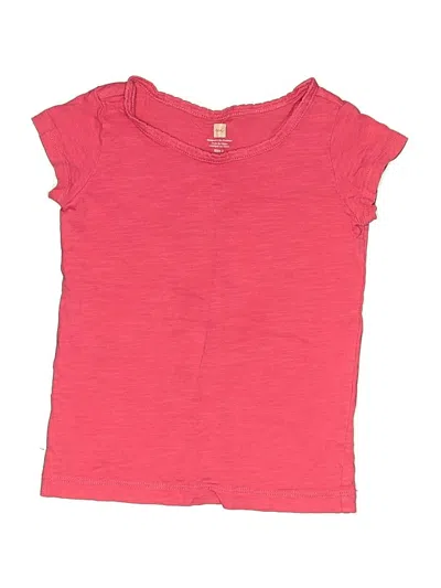 Pre-owned Tea Kids' Short Sleeve T-shirt In Pink