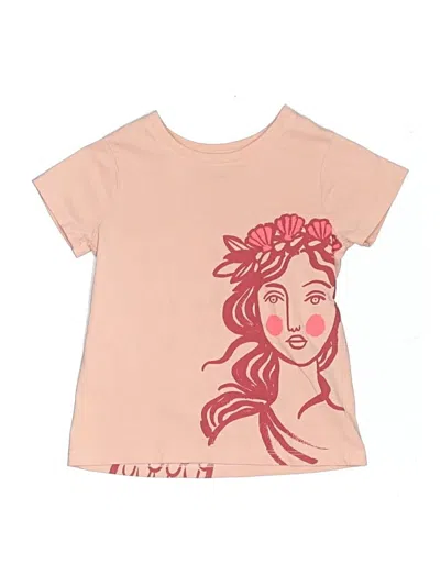 Pre-owned Tea Kids' Short Sleeve T-shirt In Pink