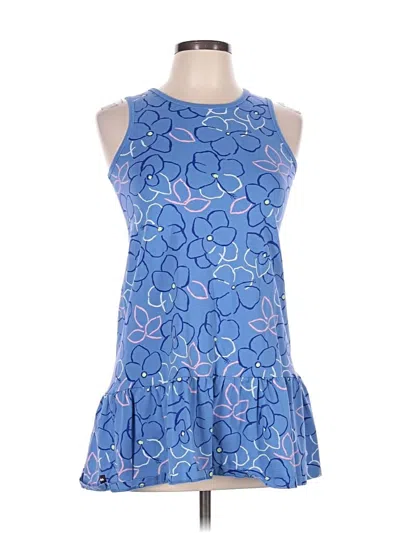 Pre-owned Tea Sleeveless Blouse In Blue