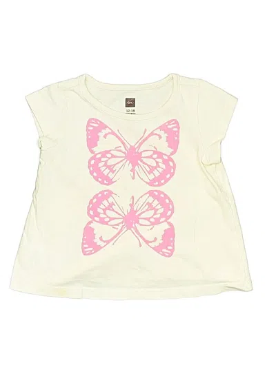 Pre-owned Tea Kids' Sleeveless T-shirt In White