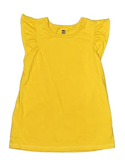 Pre-owned Tea Kids' Sleeveless T-shirt In Yellow