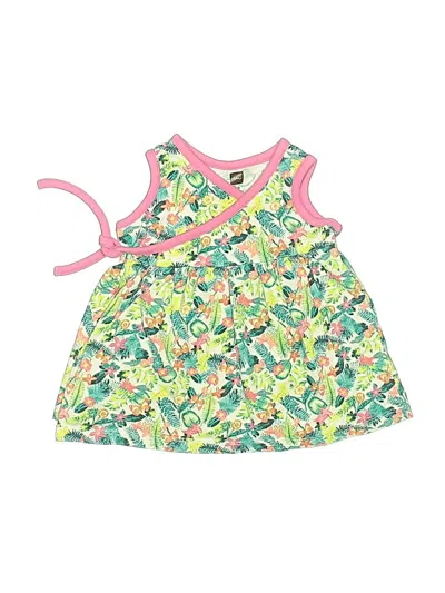 Pre-owned Tea Babies' Sleeveless Top Green Halter Neckline Tops