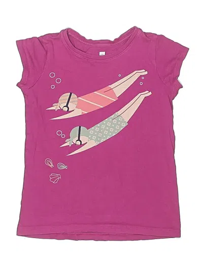 Pre-owned Tea Kids' Sleeveless Top Pink Keyhole Neckline Tops