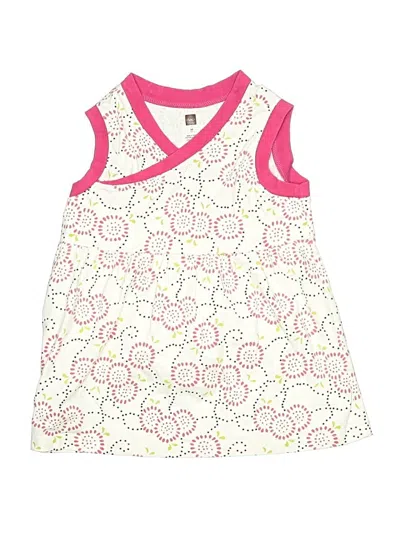 Pre-owned Tea Kids' Sleeveless Top Pink Scoop Neck Tops