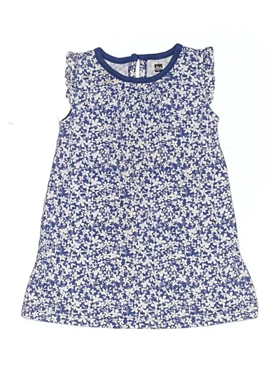 Pre-owned Tea Kids' Sleeveless T-shirt In Blue