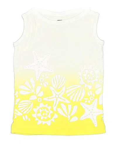 Pre-owned Tea Kids' Sleeveless T-shirt In Yellow