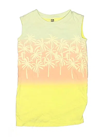 Pre-owned Tea Kids' Sleeveless T-shirt In Yellow