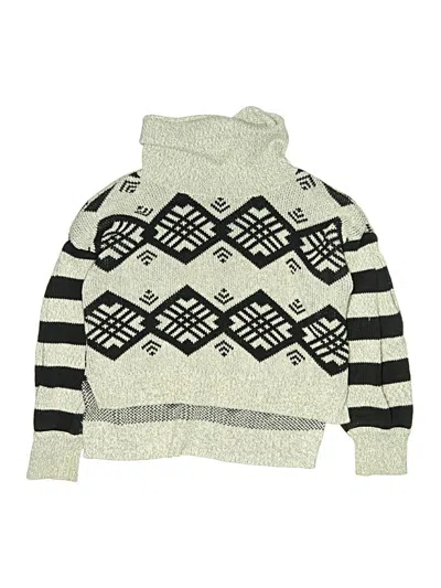 Pre-owned Tea Kids' Turtleneck Sweater In Ivory