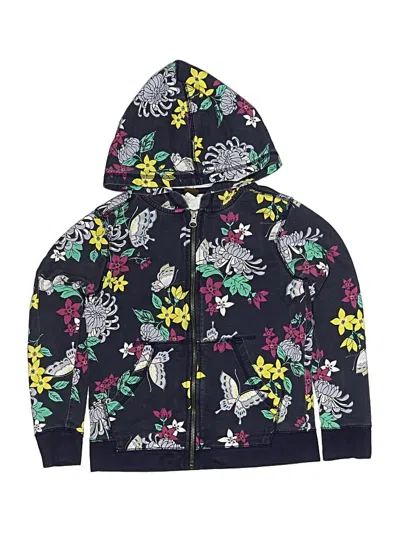 Pre-owned Tea Kids' Zip Up Hoodie In Blue