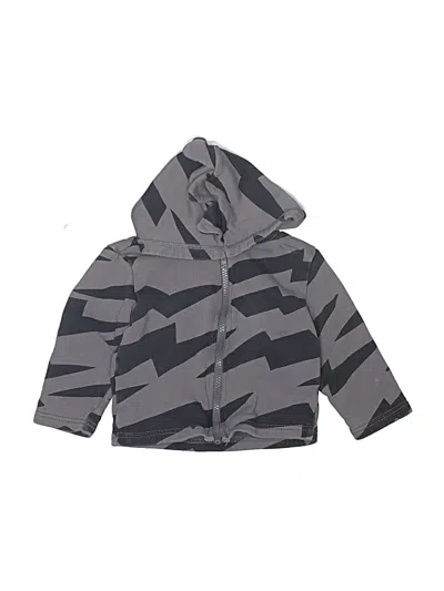 Pre-owned Tea Kids' Zip Up Hoodie In Gray