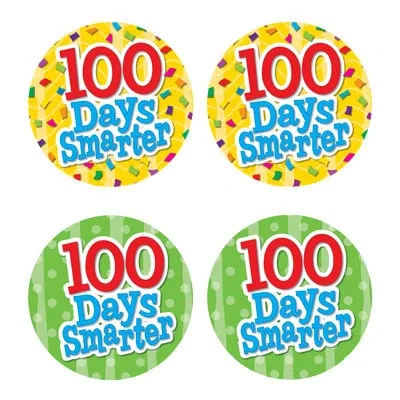 Teacher Created Resources 100 Days Smarter Wear 'em Badges In Multi