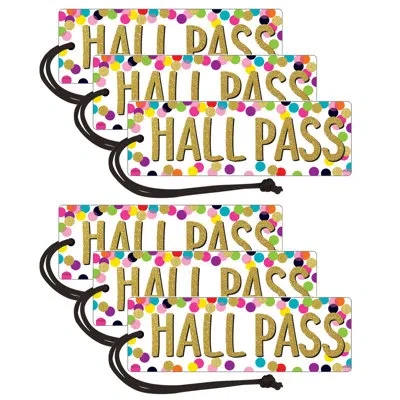 Teacher Created Resources 6 Piece Resources Magnetic Hall Pass
