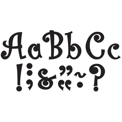 Teacher Created Resources Bling Letters With Jewels In Black
