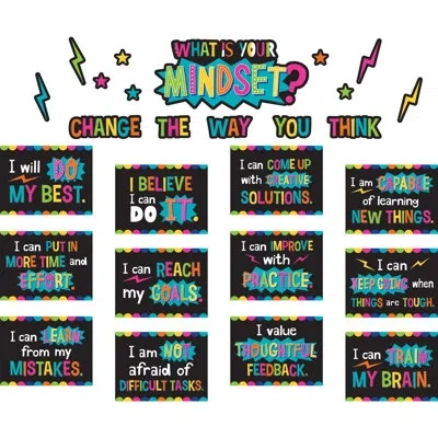Teacher Created Resources Bulletin Board In Blue;black;pink