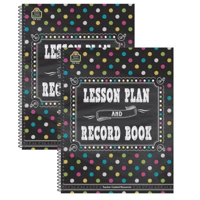 Teacher Created Resources Chalkboard Bright's Lesson Plan And Record Book