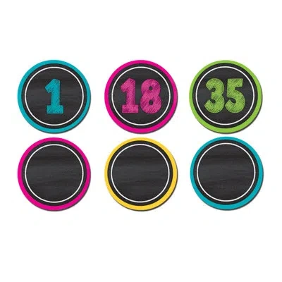 Teacher Created Resources Chalkboard Bright Number Magnetic Accent In Multi