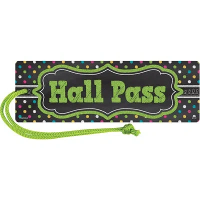 Teacher Created Resources Chalkboard Brights Magnetic Hall Pass
