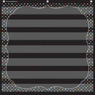 Teacher Created Resources Chalkboard Pocket Chart In Black