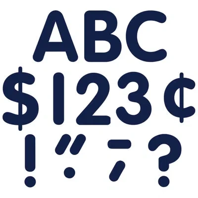 Teacher Created Resources Classic Uppercase Letters In Navy Blue
