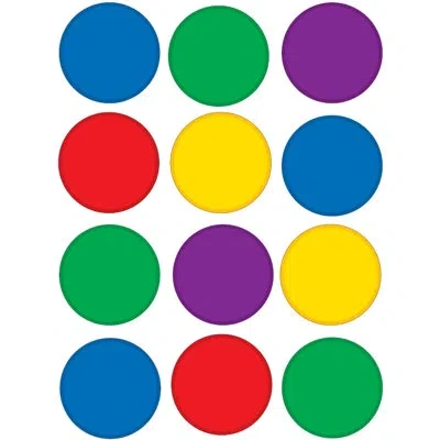 Teacher Created Resources Colorful Circles Mini Accents In Blue;green;yellow