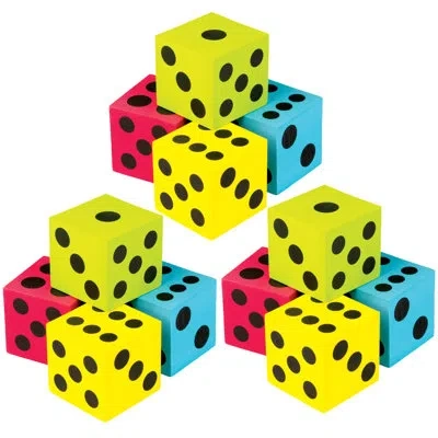 Teacher Created Resources Colorful Jumbo Dice