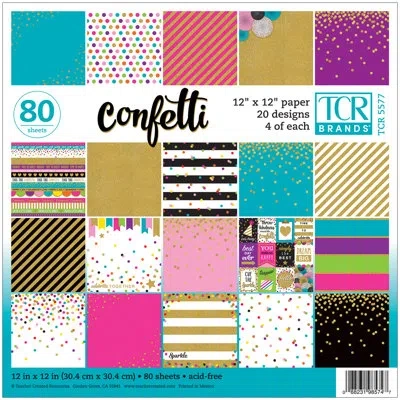 Teacher Created Resources Confetti Project Paper In Blue;beige;yellow