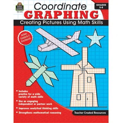Teacher Created Resources Coordinate Graphing Grade 5-8 Book