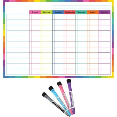 Teacher Created Resources Dry-erase Magnetic Task Chart