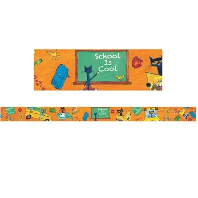 Teacher Created Resources Edupress Pete The Cat School Is Cool Spotlight Border In Blue;green;orange