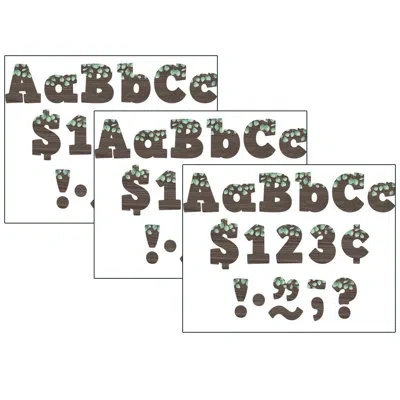 Teacher Created Resources Eucalyptus Bold Block Letters In Blue;green;pink