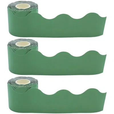 Teacher Created Resources Eucalyptus Rolled Border Trim In Green
