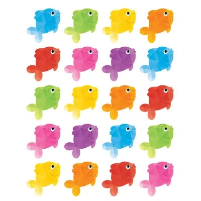 Teacher Created Resources Fish Stickers In Blue;pink;orange