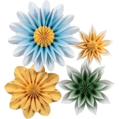 Teacher Created Resources Floral Sunshine Paper In Blue;green;yellow