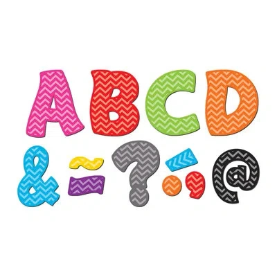 Teacher Created Resources Funtastic Font Magnetic Letters In Green;red;pink