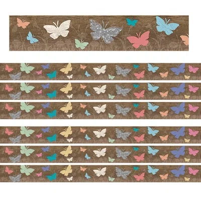 Teacher Created Resources Home Classroom Spring Border Trim In Blue;brown