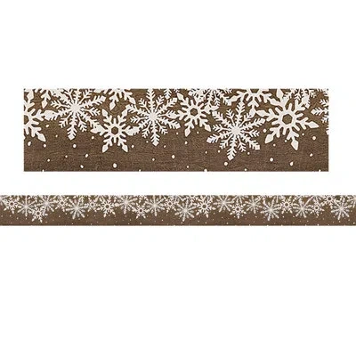 Teacher Created Resources Home Sweet Classroom Winter Straight Border Trim In Brown;white