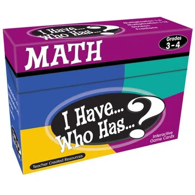 Teacher Created Resources I Have, Who Has Math Game
