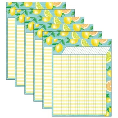 Teacher Created Resources Lemon Zest Incentive Chart In Green;yellow