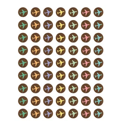Teacher Created Resources Map Airplanes Mini Stickers In Brown