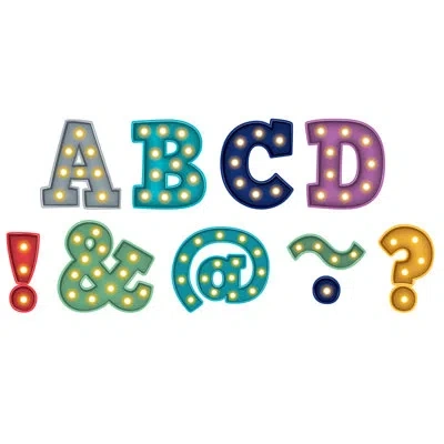Teacher Created Resources Marquee Bold Block Magnetic Letter In Multi
